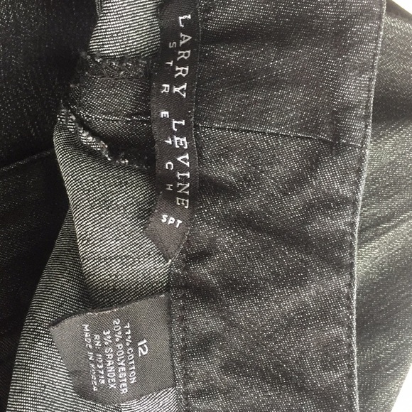 Larry Levine Stretch Black Capri Jeans - Picture 5 of 5